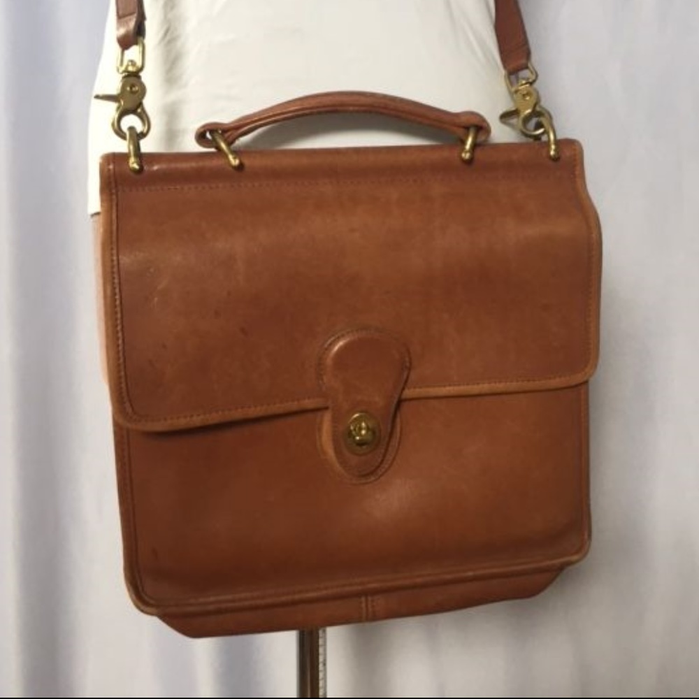Coach Satchel Top Handel Crossbody - Tan